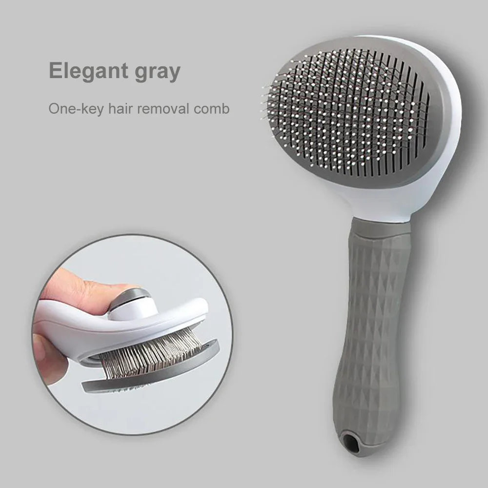 Pet Hair Grooming Brush – Long Hair Remover for Dogs & Cats