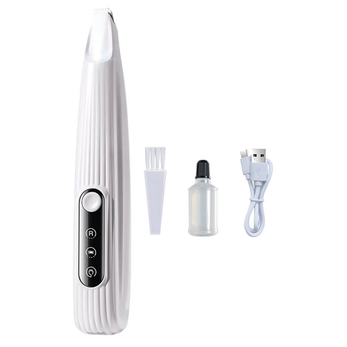 Portable Pet Paw Trimmer with LED Light – Rechargeable Nail Grinder for Dogs & Cats