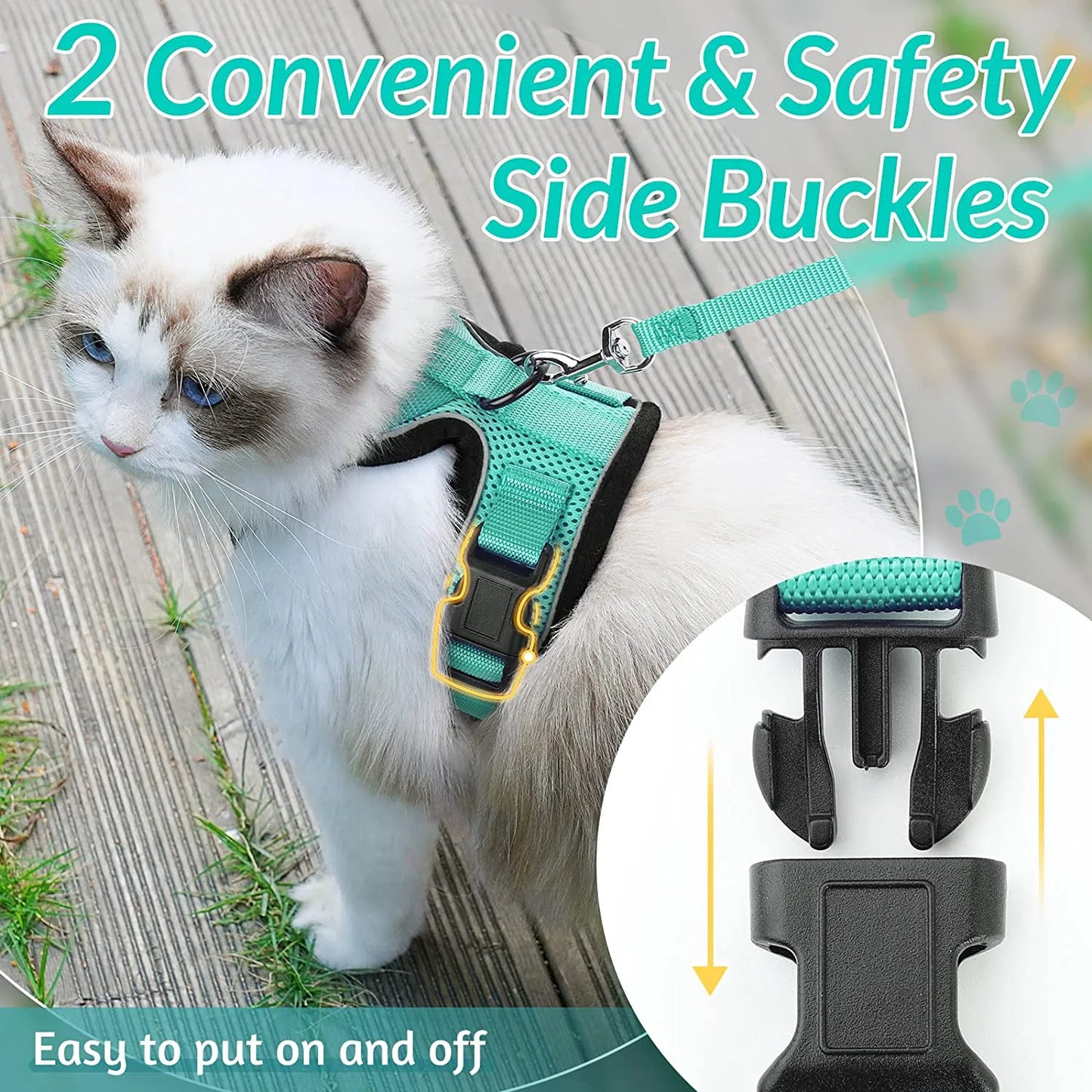 Cat Harness and Leash for Walking.