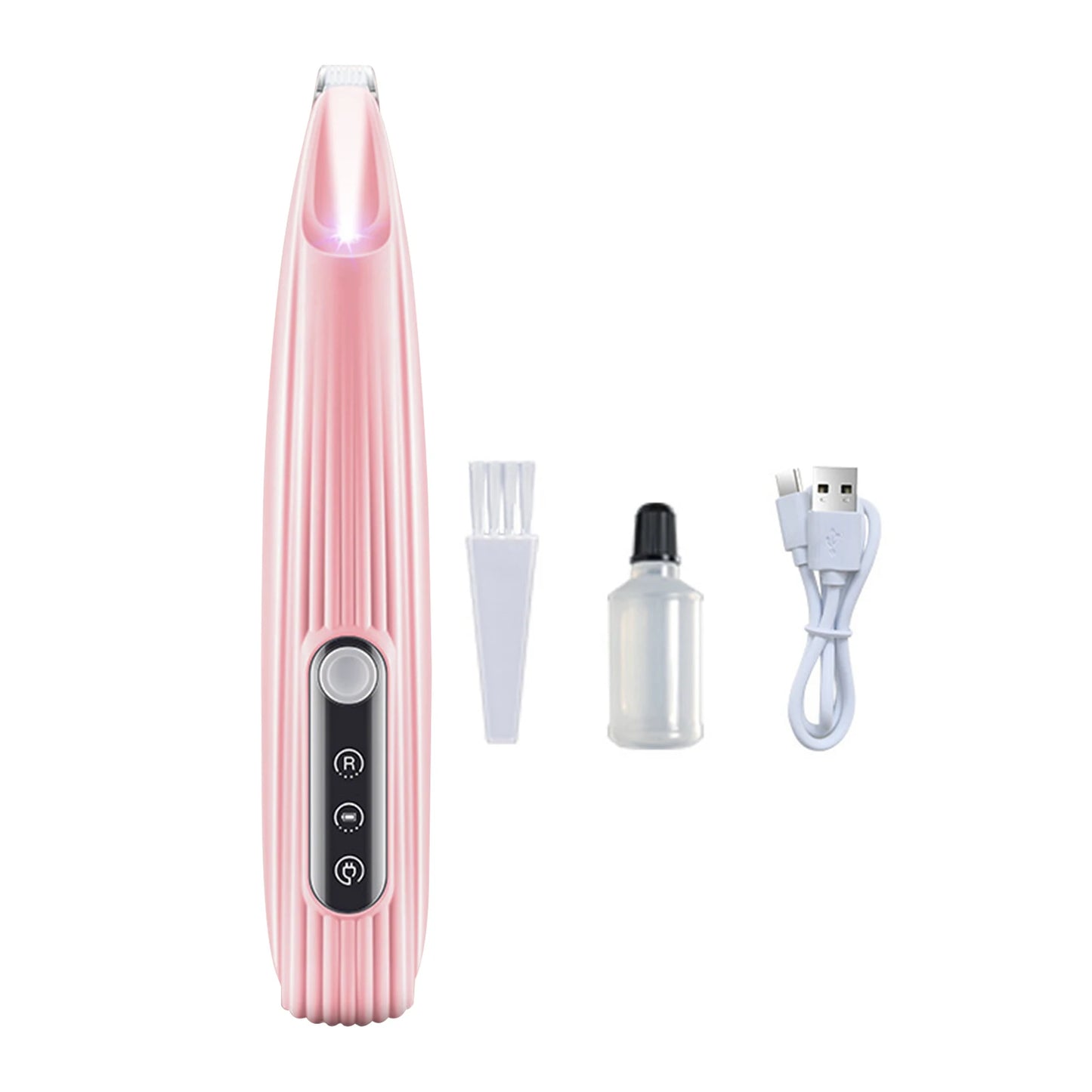 Portable Pet Paw Trimmer with LED Light – Rechargeable Nail Grinder for Dogs & Cats