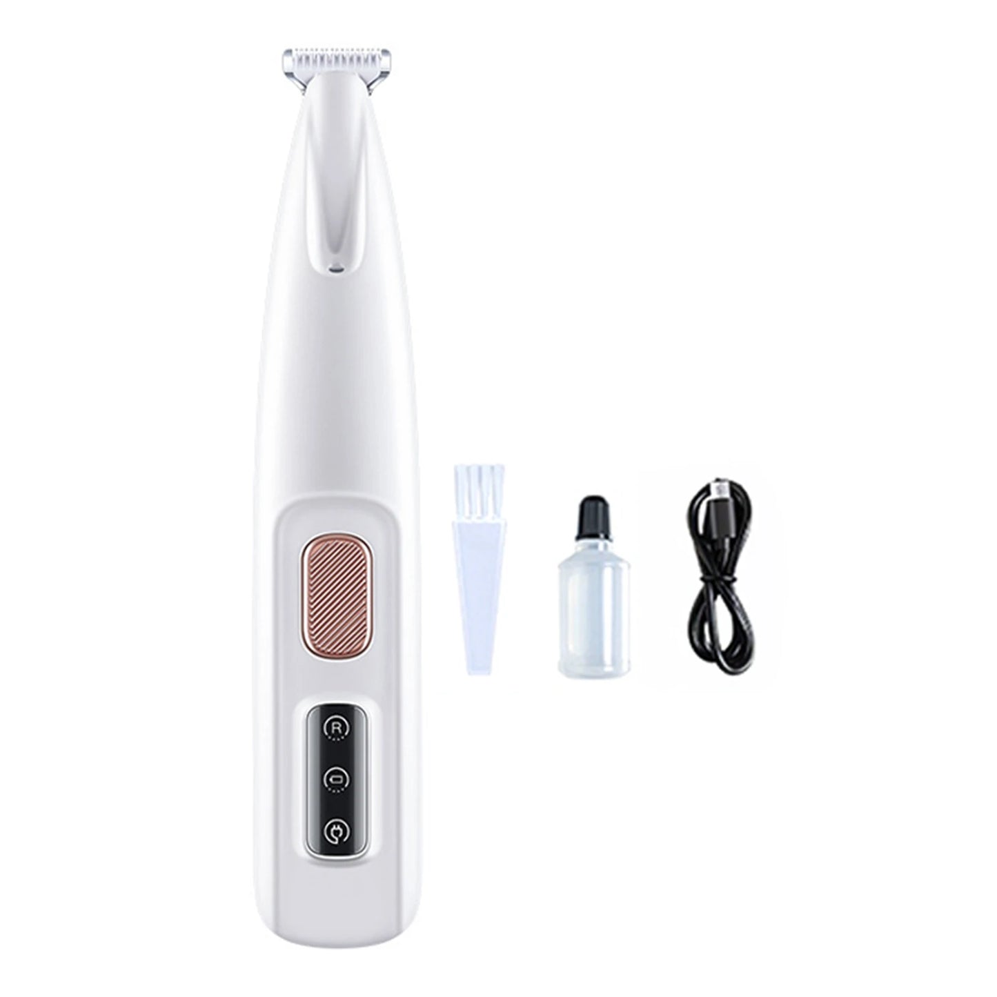 Portable Pet Paw Trimmer with LED Light – Rechargeable Nail Grinder for Dogs & Cats