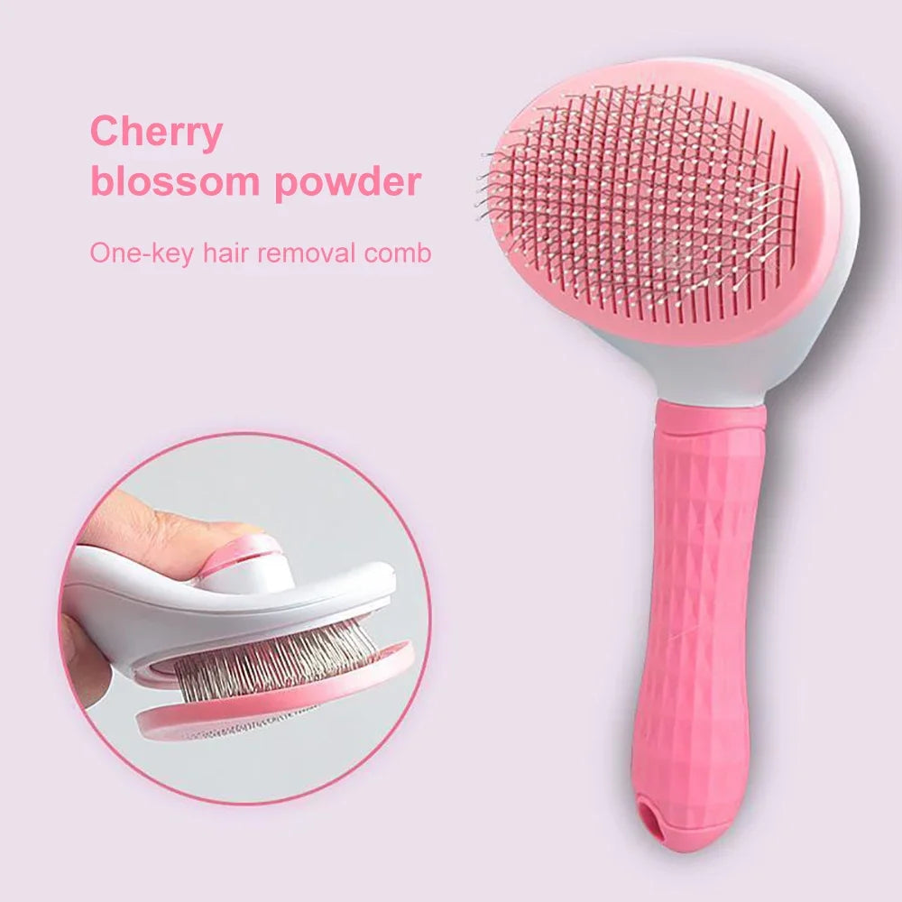 Pet Hair Grooming Brush – Long Hair Remover for Dogs & Cats