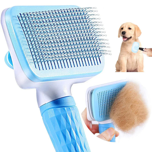 Pet Hair Grooming Brush – Long Hair Remover for Dogs & Cats