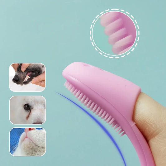 Soft Finger Toothbrush for Dogs & Cats – Tear Stain & Eye Cleaning Tool